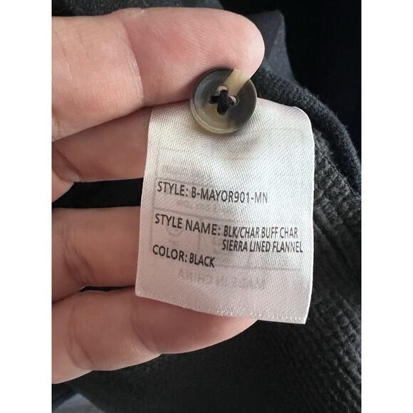 Nomad Flannel Button Shirt Men’s Sz XL Black Gray Plaid Thermal Lined - Picture 6 of 7